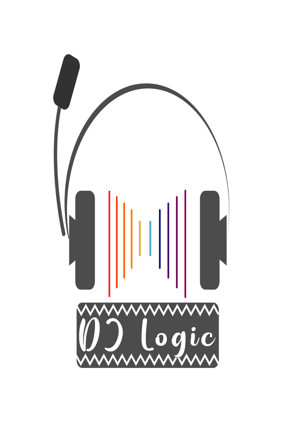 DJ Logic - TShirt Print Design pinterest preview image.