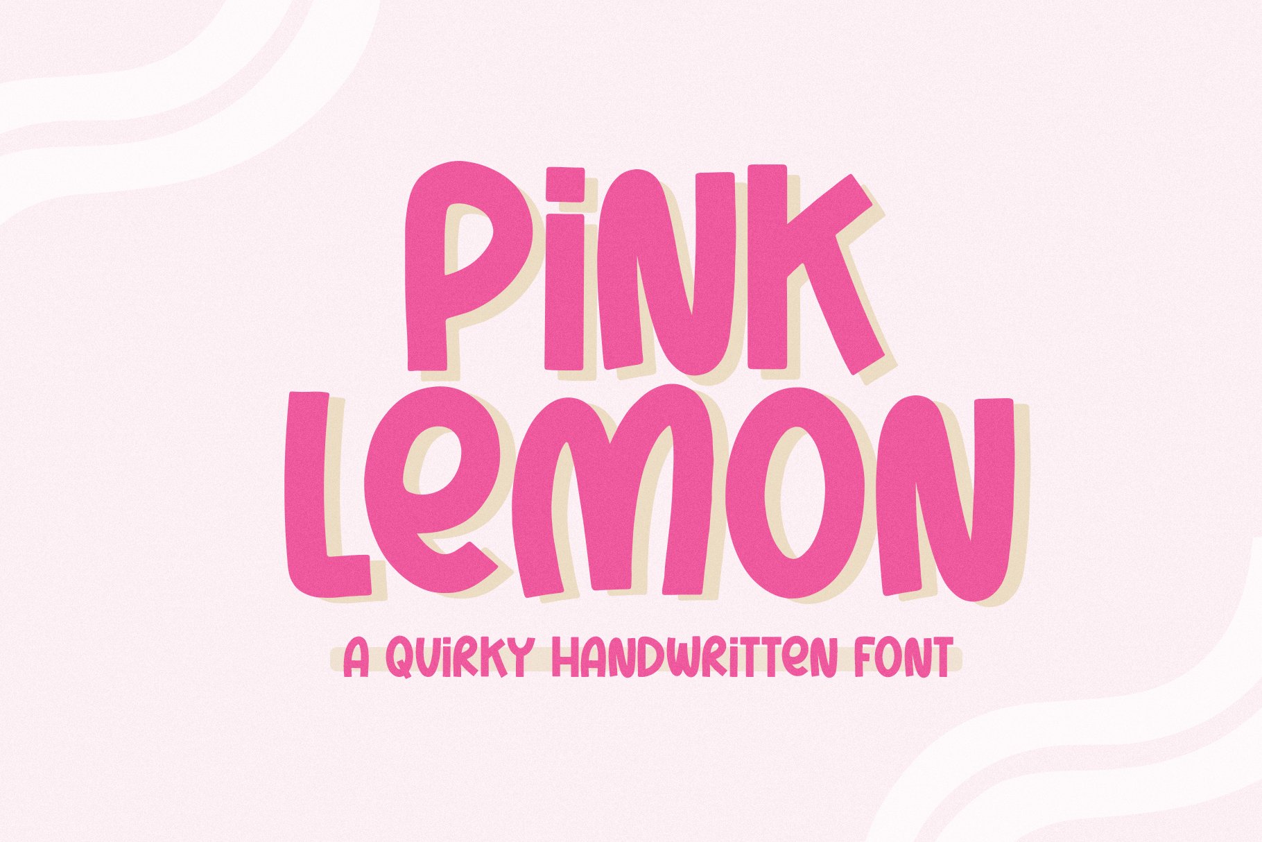 Pink Lemon | Quirky Handwritten Font cover image.