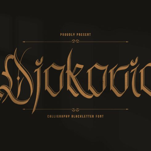 Djokovic Calligraphic Typefacecover image.