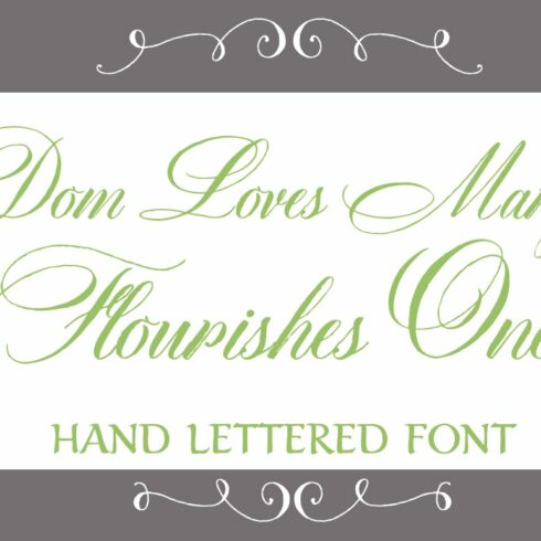 Sale-Dom Loves Mary Flourishes One cover image.