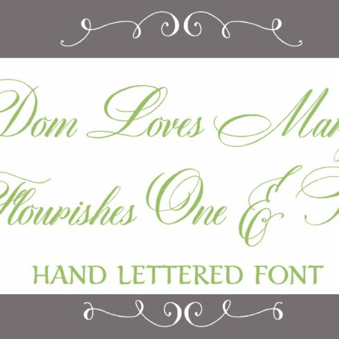 Sale-Dom Loves Mary Flourishes 1 & 2 cover image.