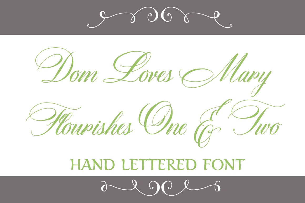 Sale-Dom Loves Mary Flourishes 1 & 2 cover image.