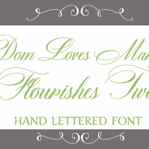 Sale-Dom Loves Mary Flourishes Two cover image.