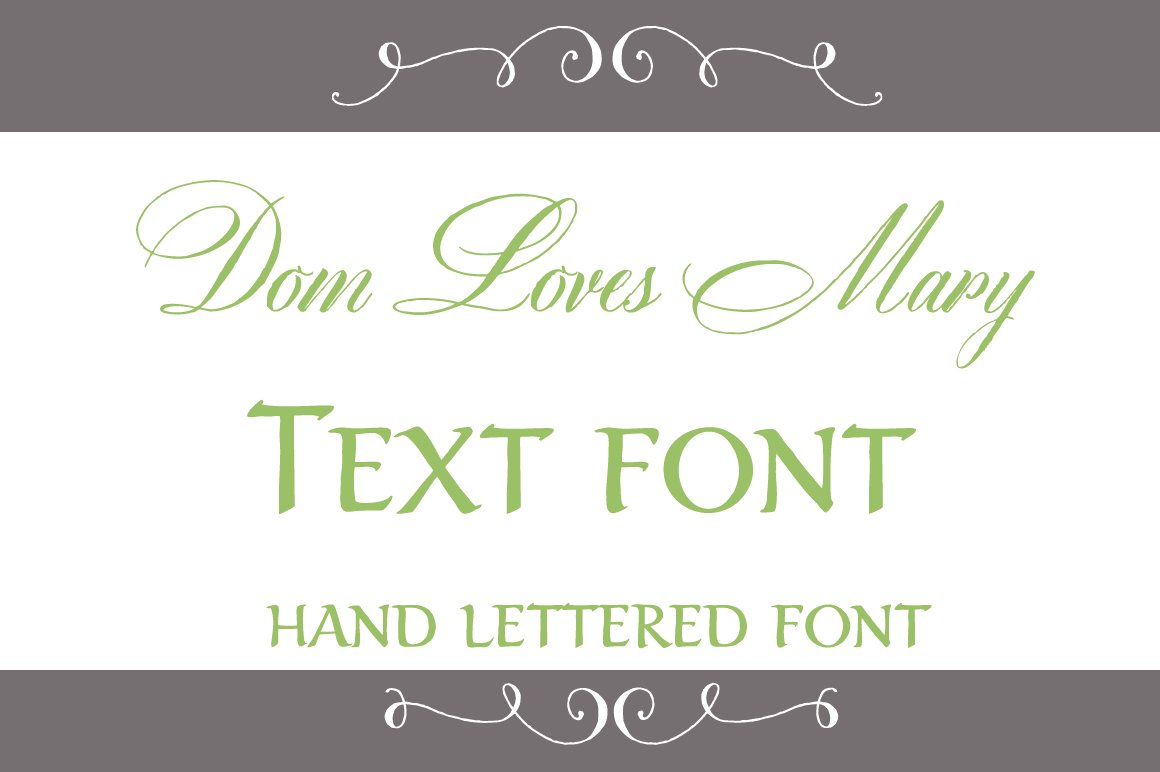 Sale-Dom Loves Mary Text Font cover image.