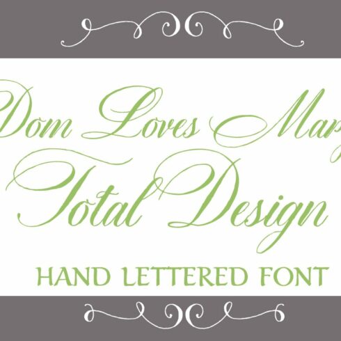 Sale-Dom Loves Mary Total Design cover image.