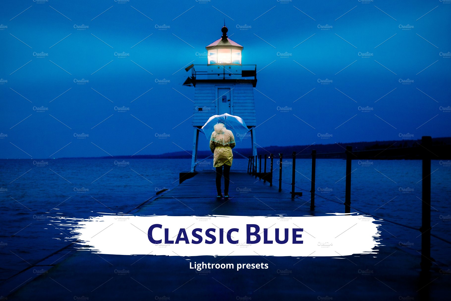 5 Classic Blue Lightroom Presetscover image.