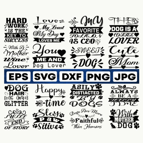 Dog-SVG bundle design cover image.