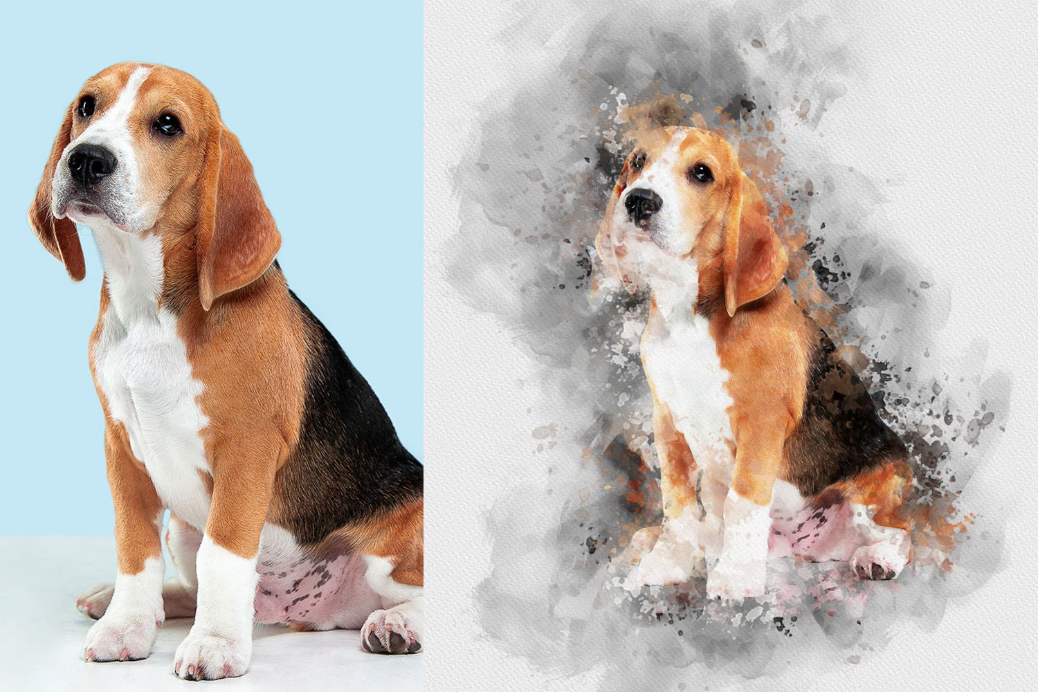 dog watercolor painting 02 905