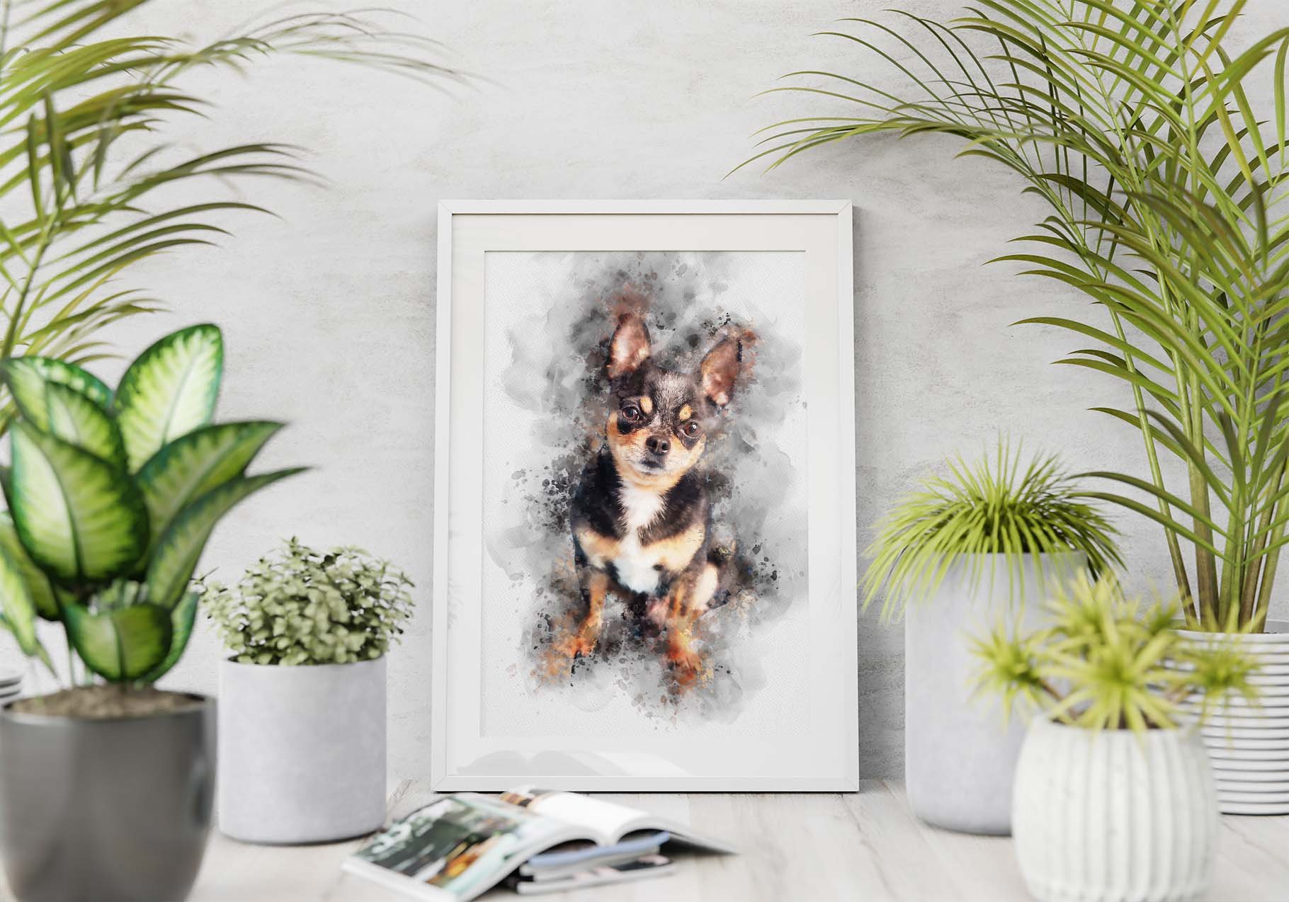 dog watercolor painting 8 472