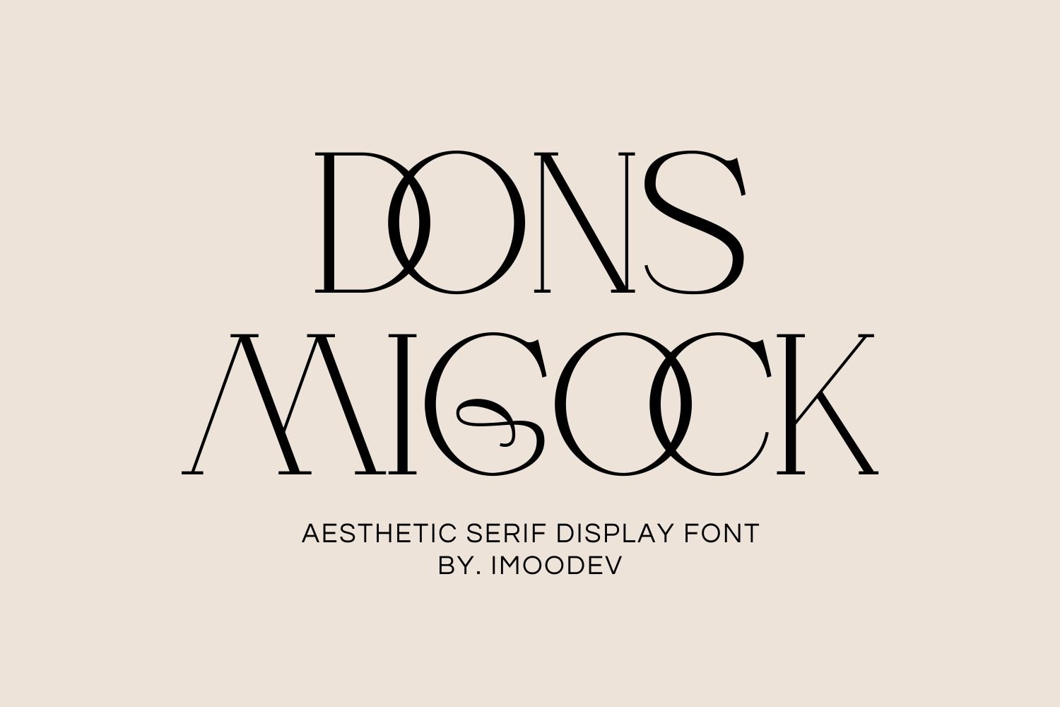 Dons Migock - Elegant Typeface cover image.