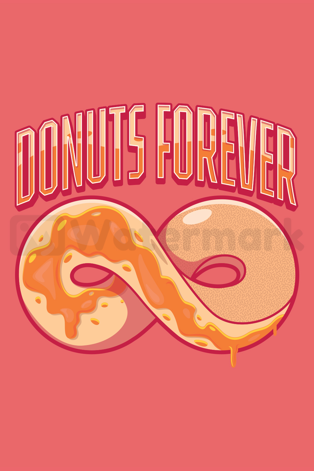Donuts Forever! pinterest preview image.