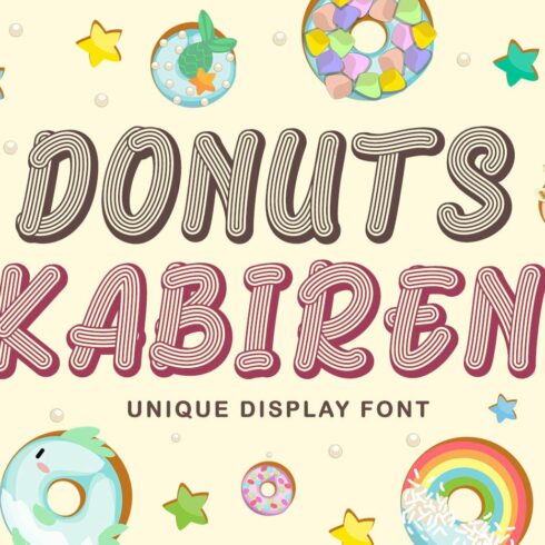 Donuts Kabiren - Quirky Craft Font cover image.