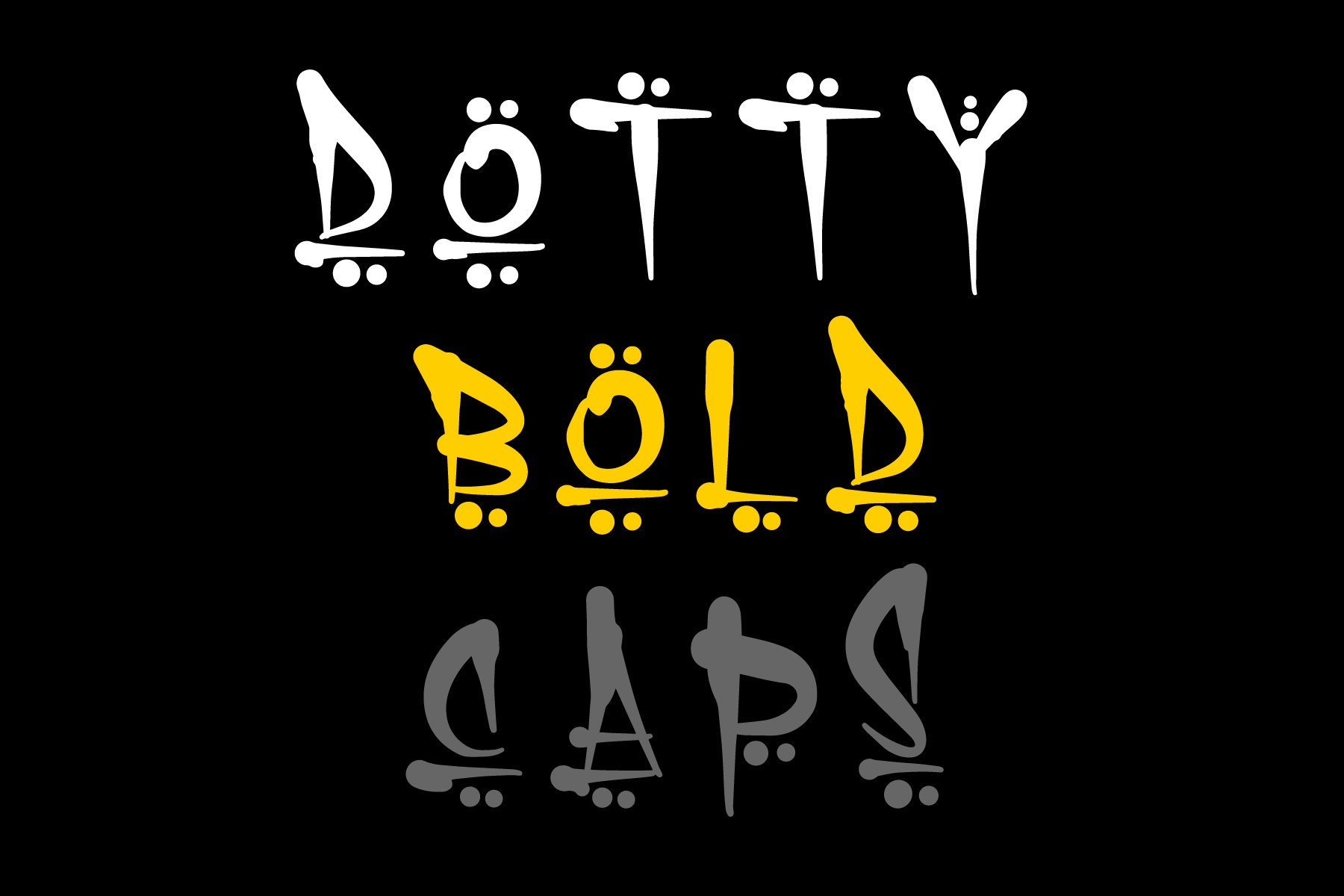 DOTTY BOLD CAPS cover image.