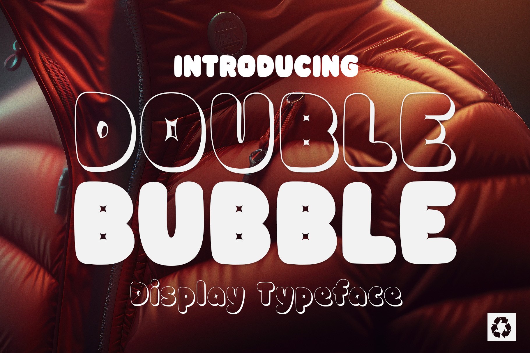 Double Bubble 3D Typefacecover image.