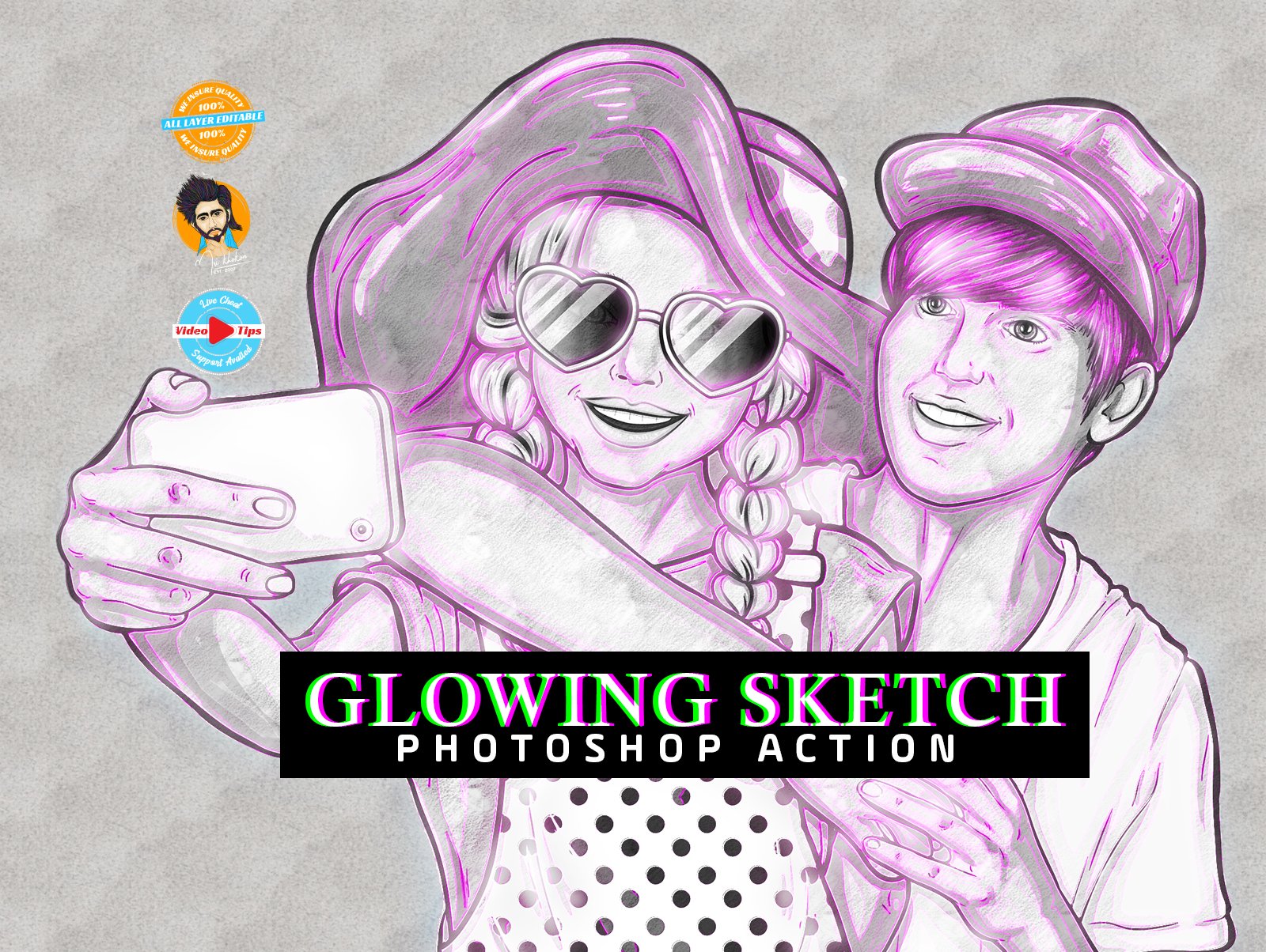 Glowing Sketchpreview image.