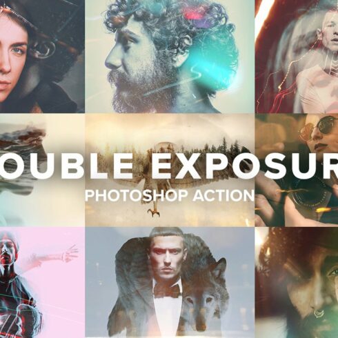 Double Exposure Photoshop Actioncover image.