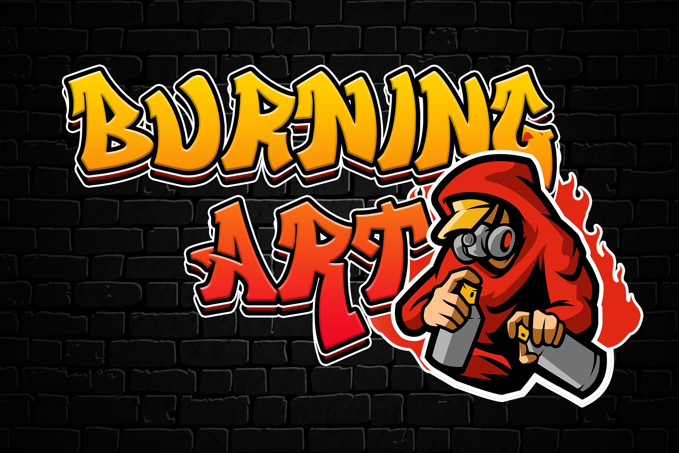 Downtown Street - Graffiti Font preview image.