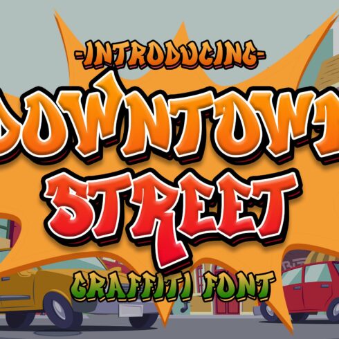 Downtown Street - Graffiti Font cover image.