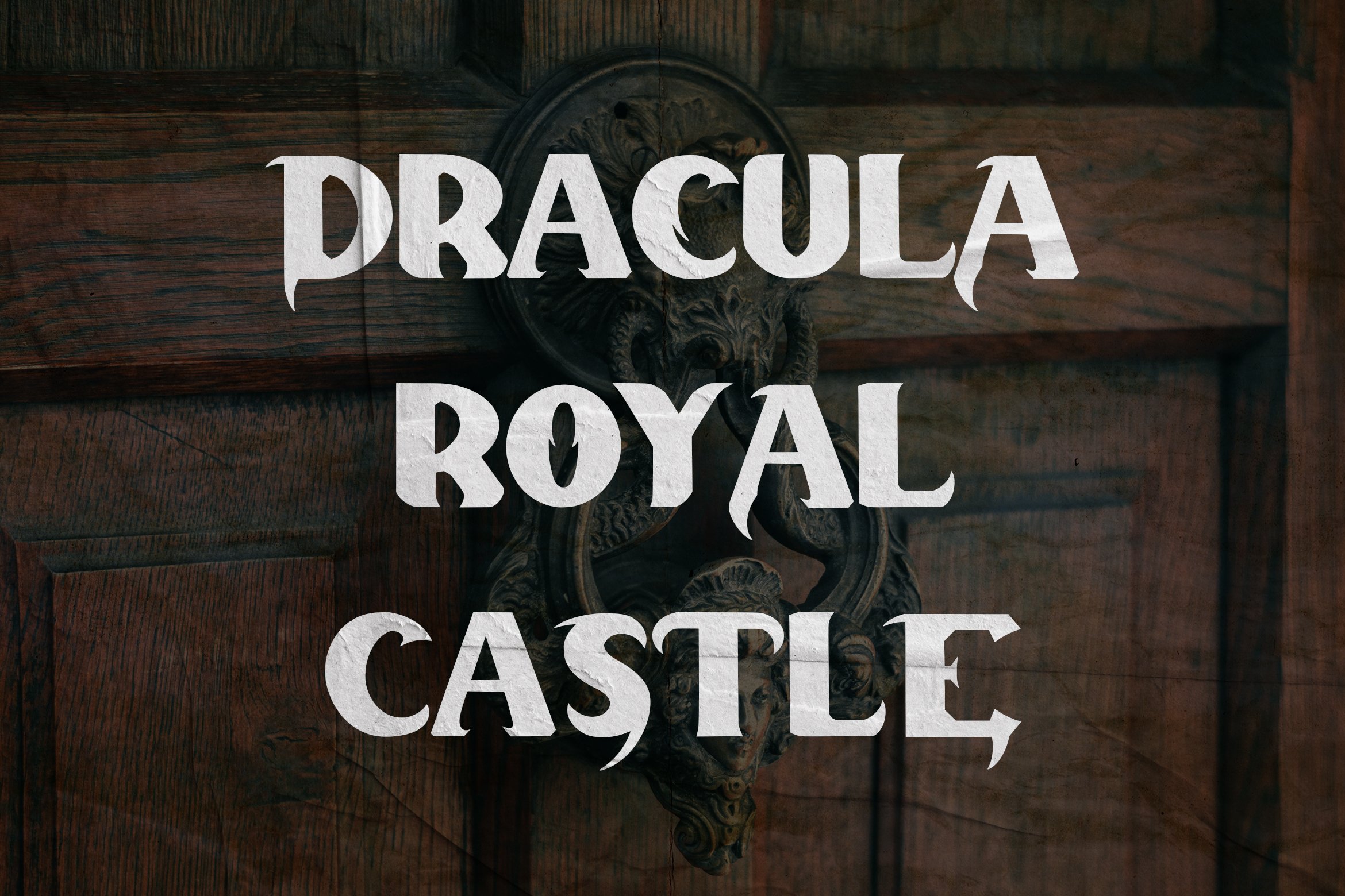 Dracula Palace - Gothic Horror Font preview image.