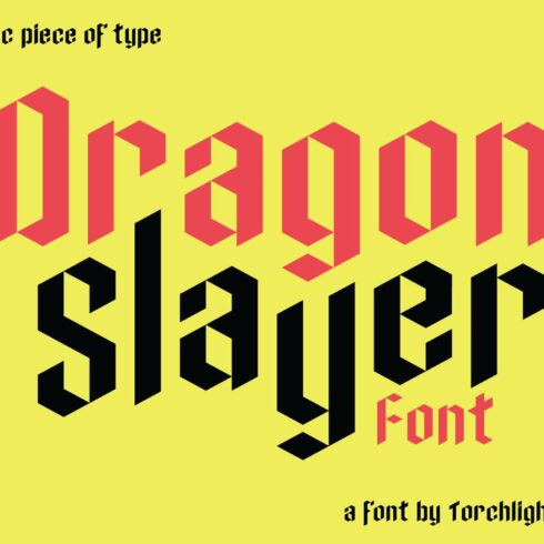 Dragon Slayer Font cover image.