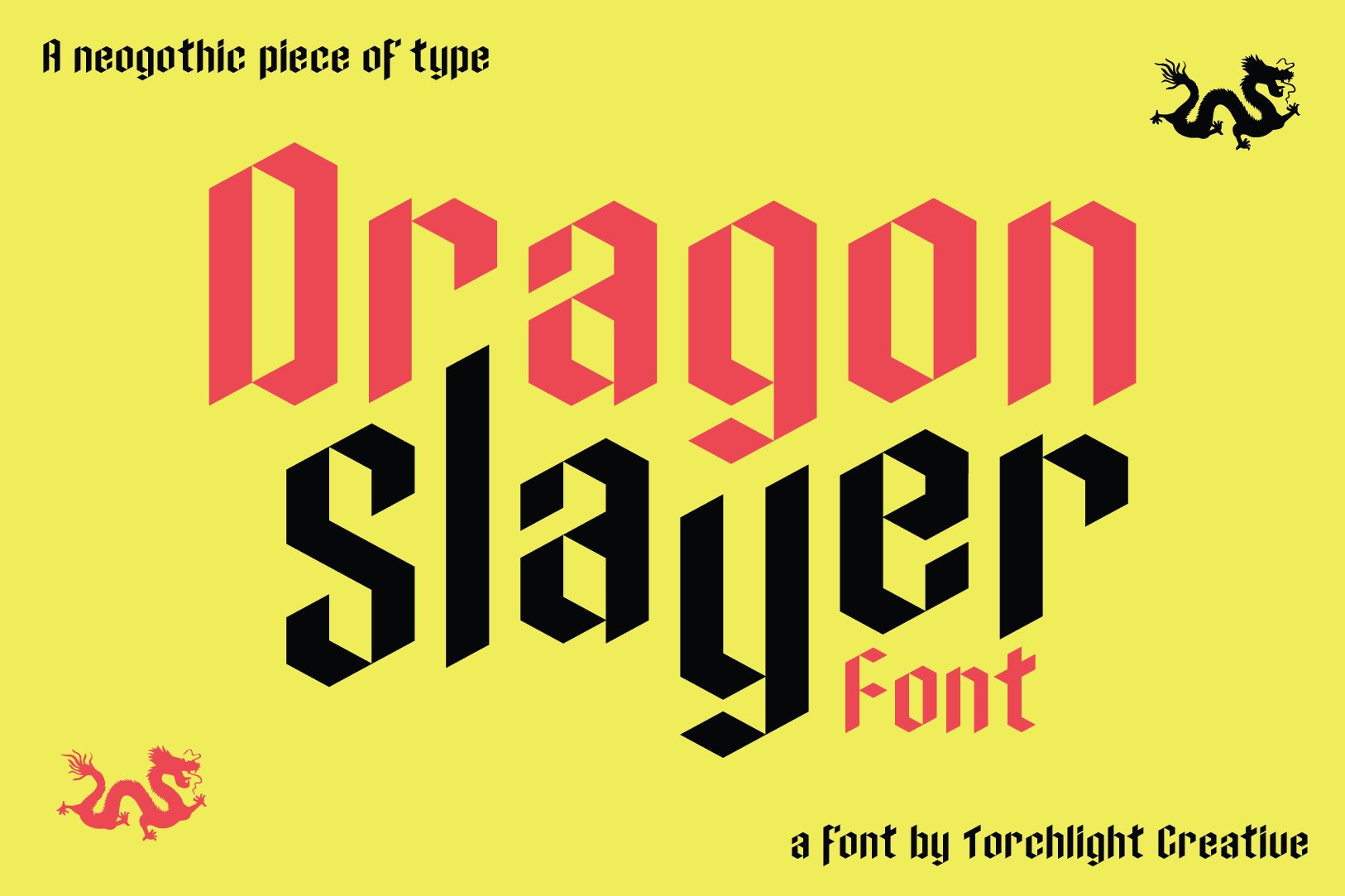 Dragon Slayer Font cover image.