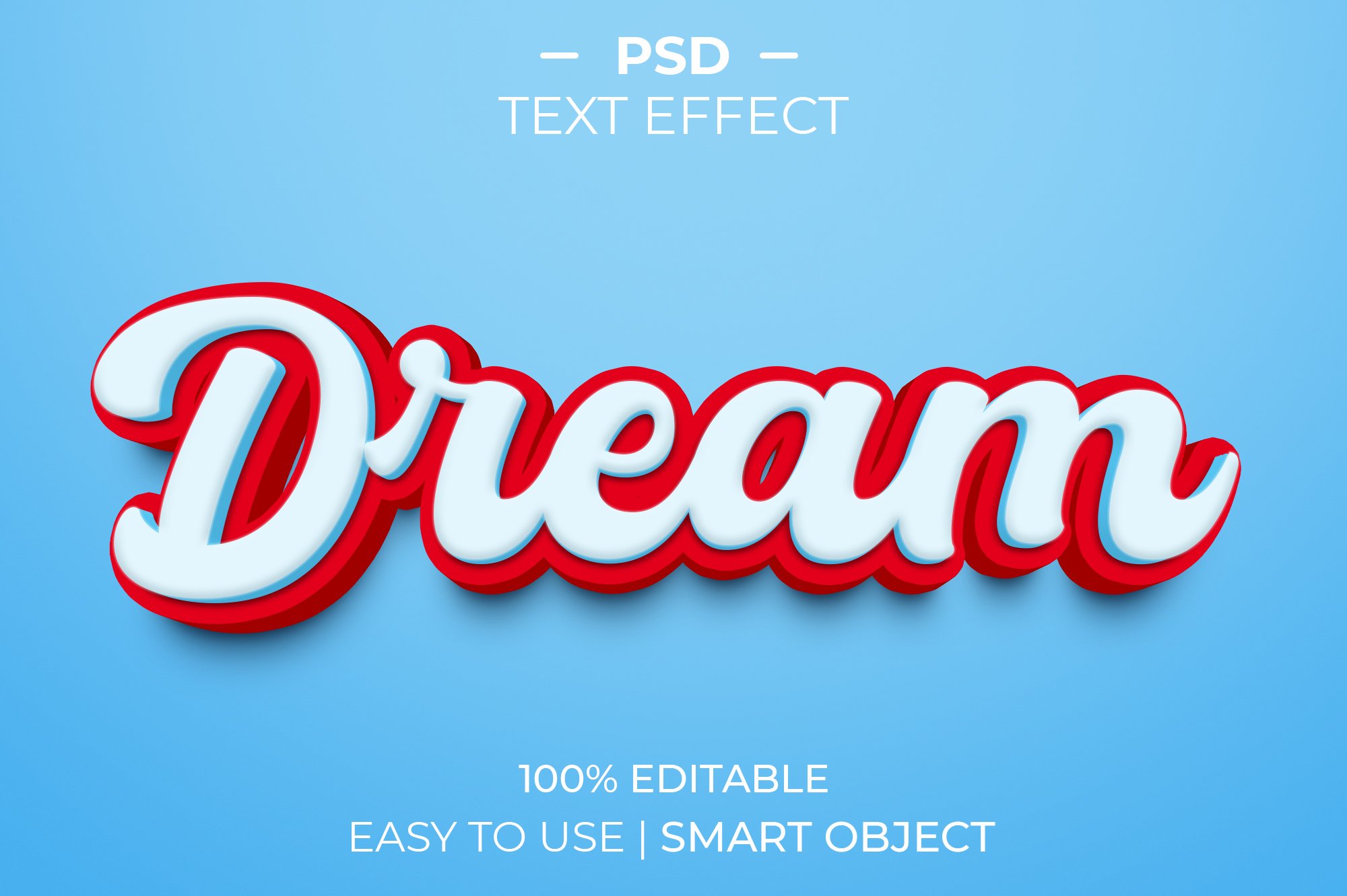 Dream 3D Text Effect Stylecover image.
