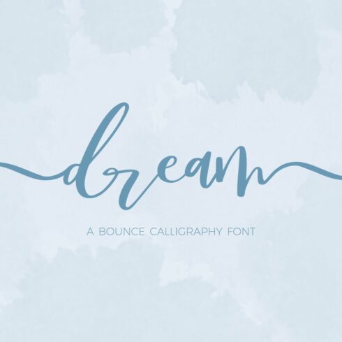 Dream Bounce Calligraphy Font cover image.