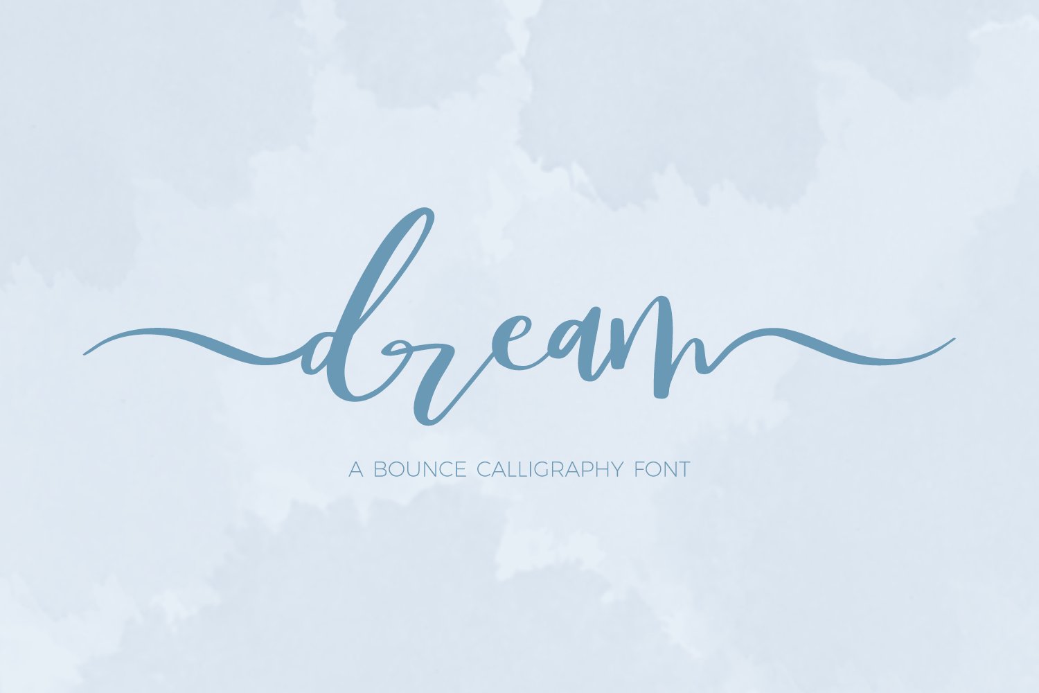 Dream Bounce Calligraphy Font cover image.