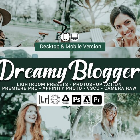 Dreamy Blogger Lightroom Presetscover image.