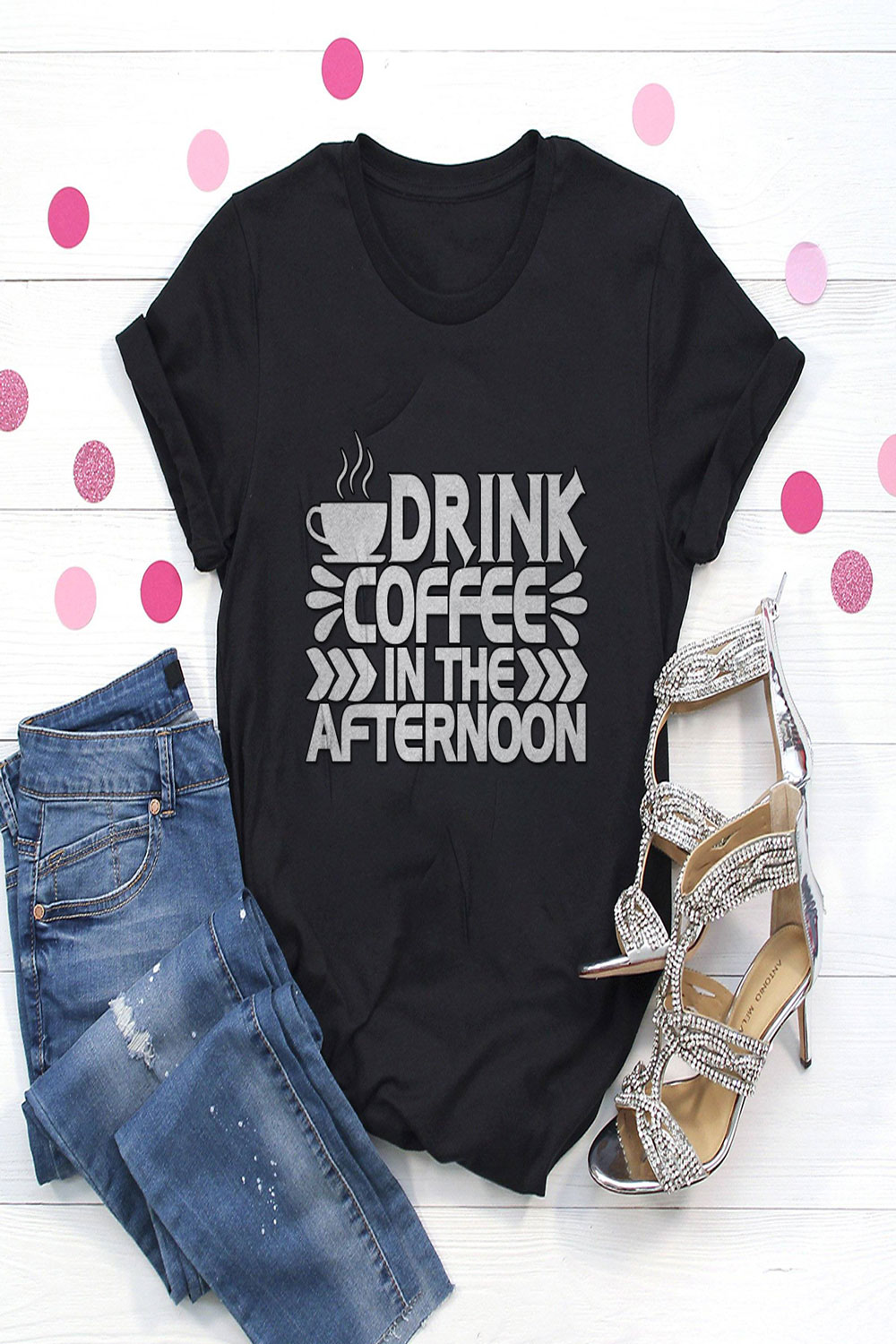 Drink coffee in the afternoon pinterest preview image.