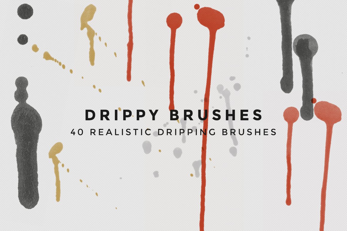 Drippy Brushes - 40 Dripping Brushescover image.