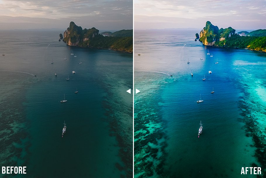 Drone Lightroom Presets & Photoshoppreview image.