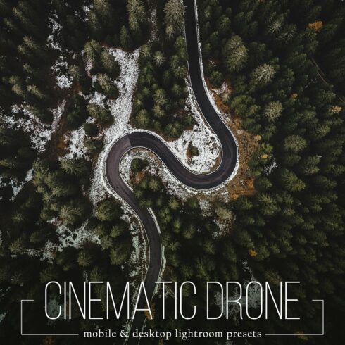 Cinematic Drone Lightroom Presetscover image.