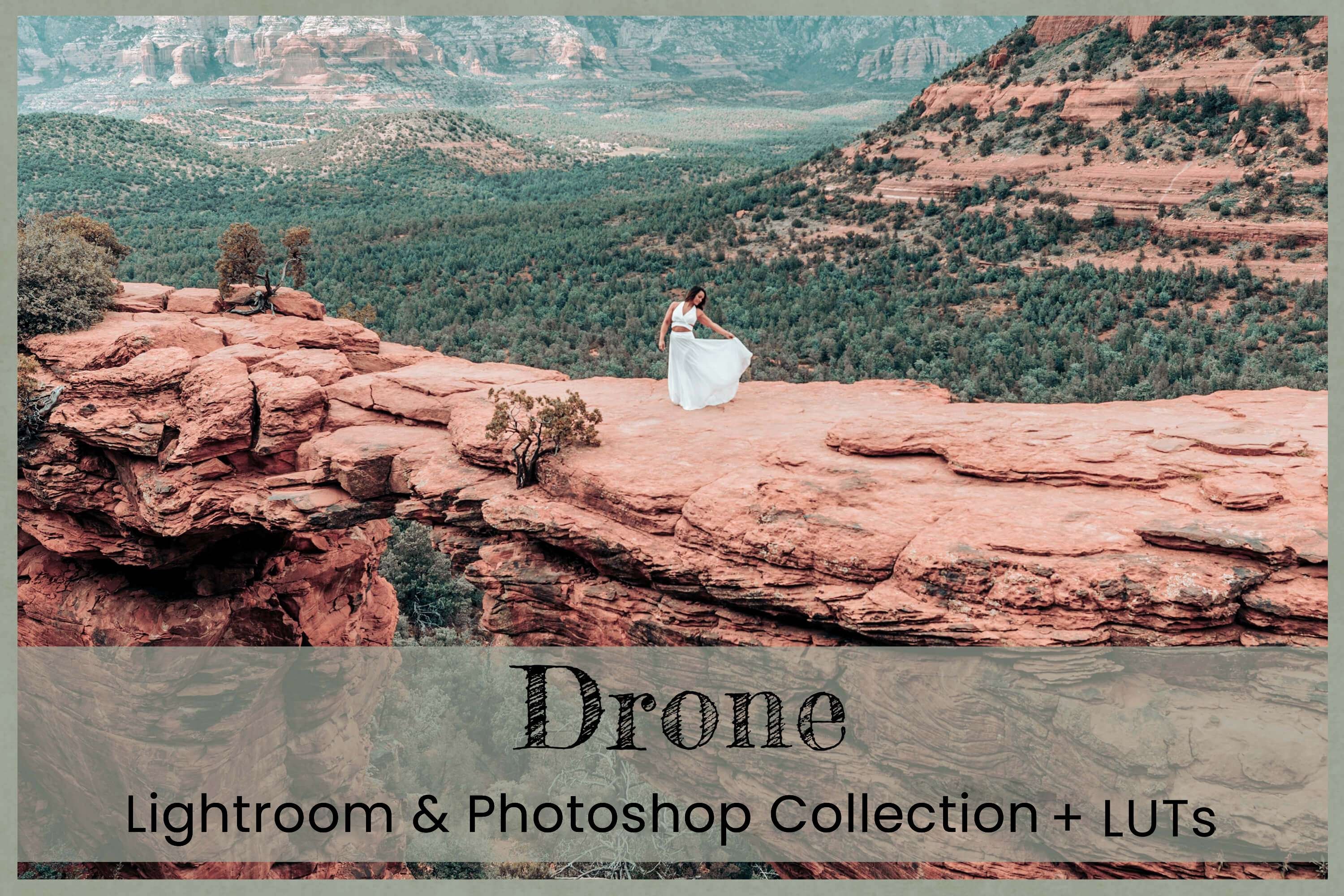 Drone Photoshop Action Lightroom LUTcover image.