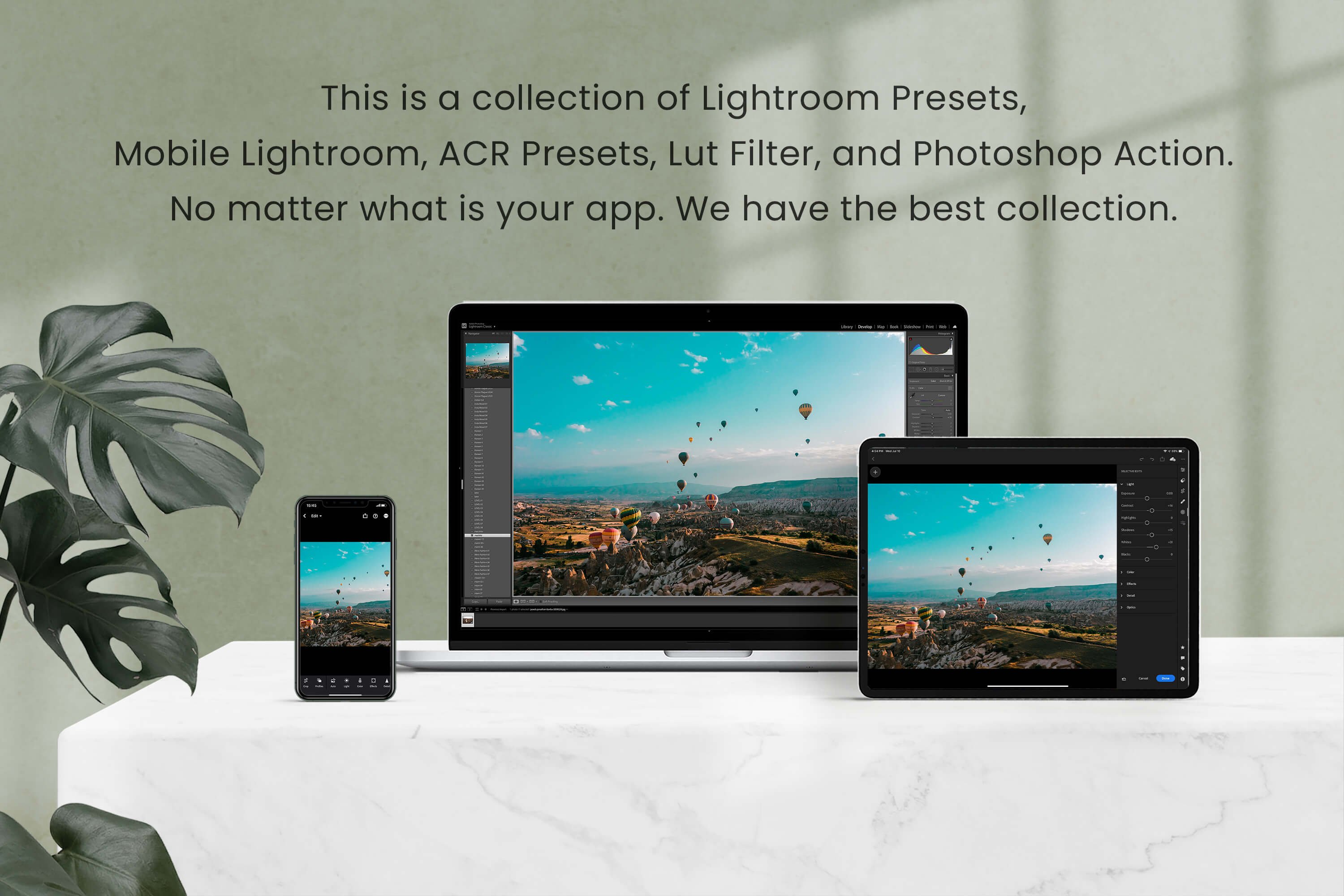 Drone Photoshop Action Lightroom LUTpreview image.