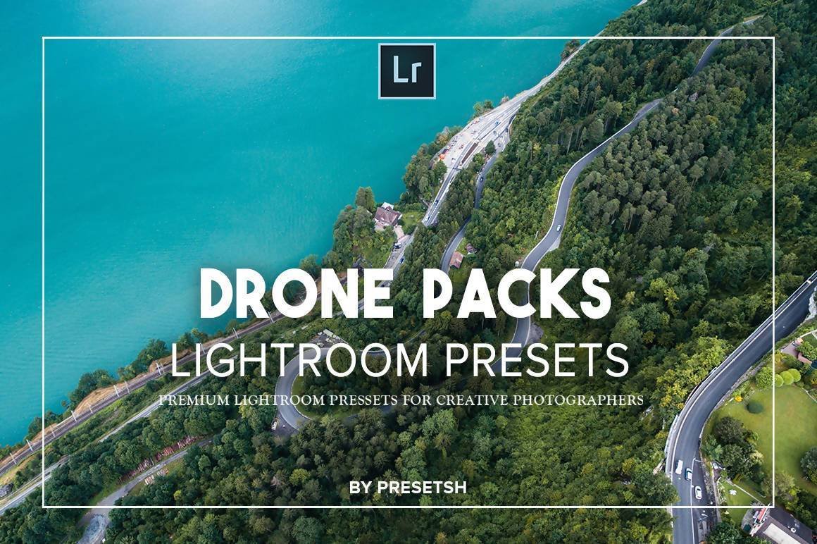 Drone Lightroom Presets & Photoshopcover image.