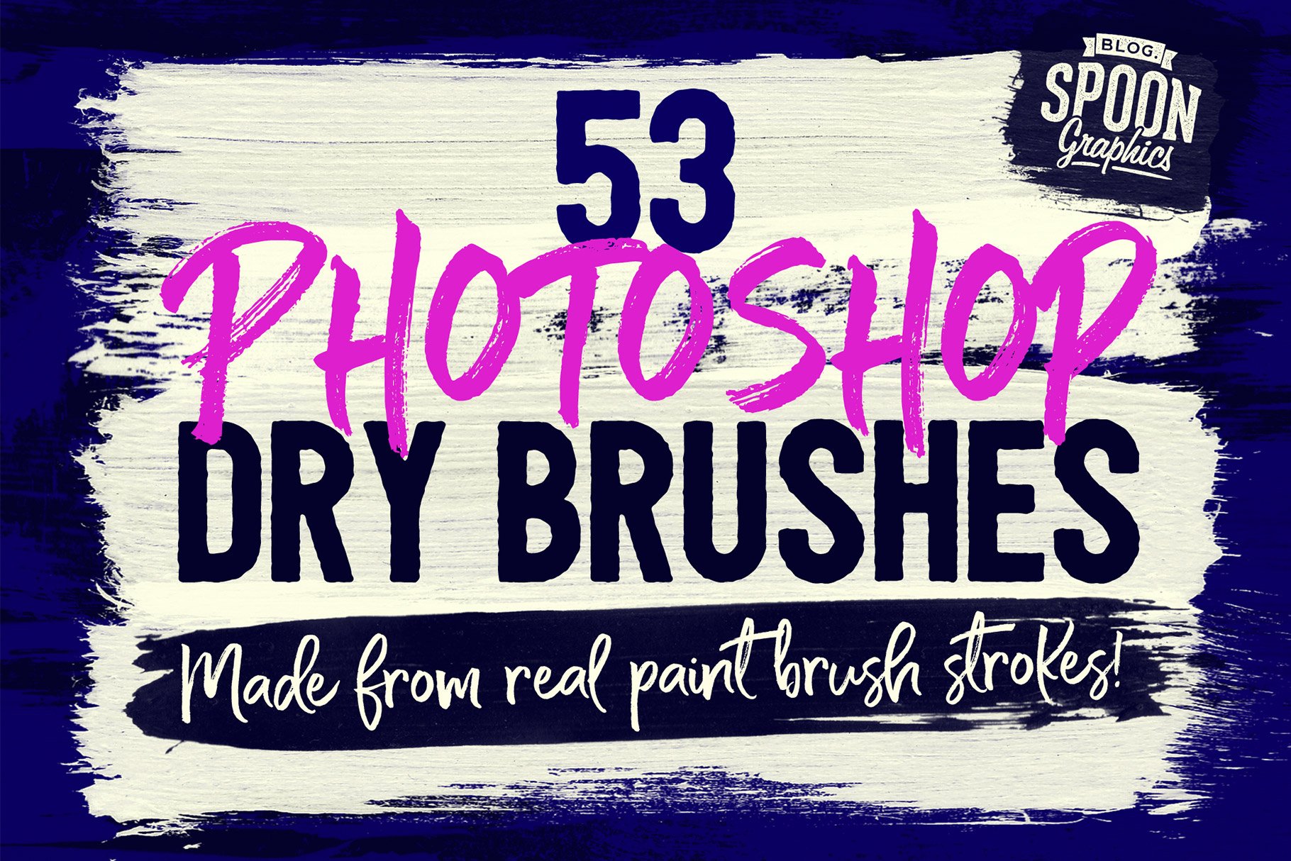 53 Photoshop Dry Brushescover image.