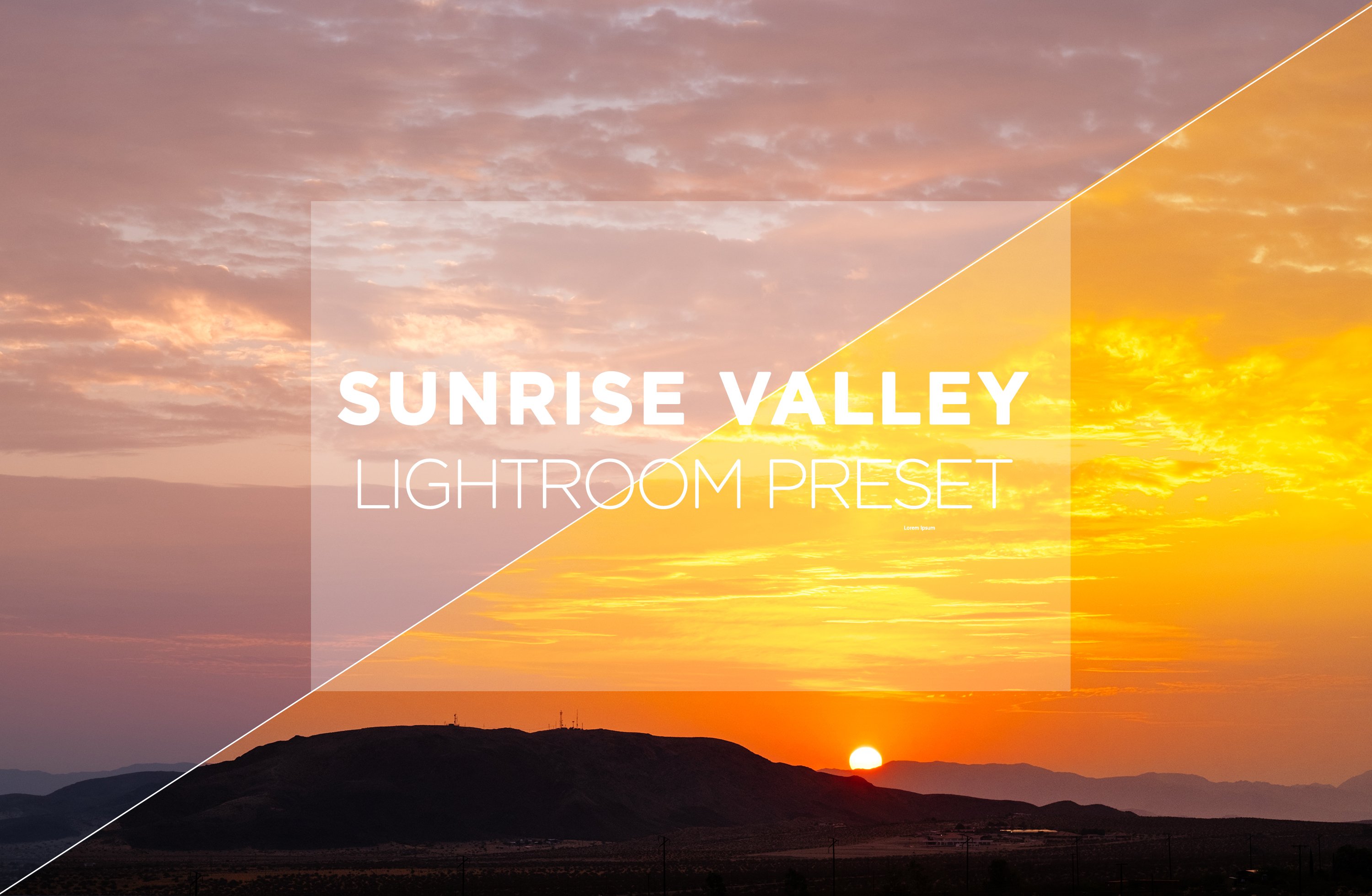 Sunrise Valley | Lightroom Presetcover image.