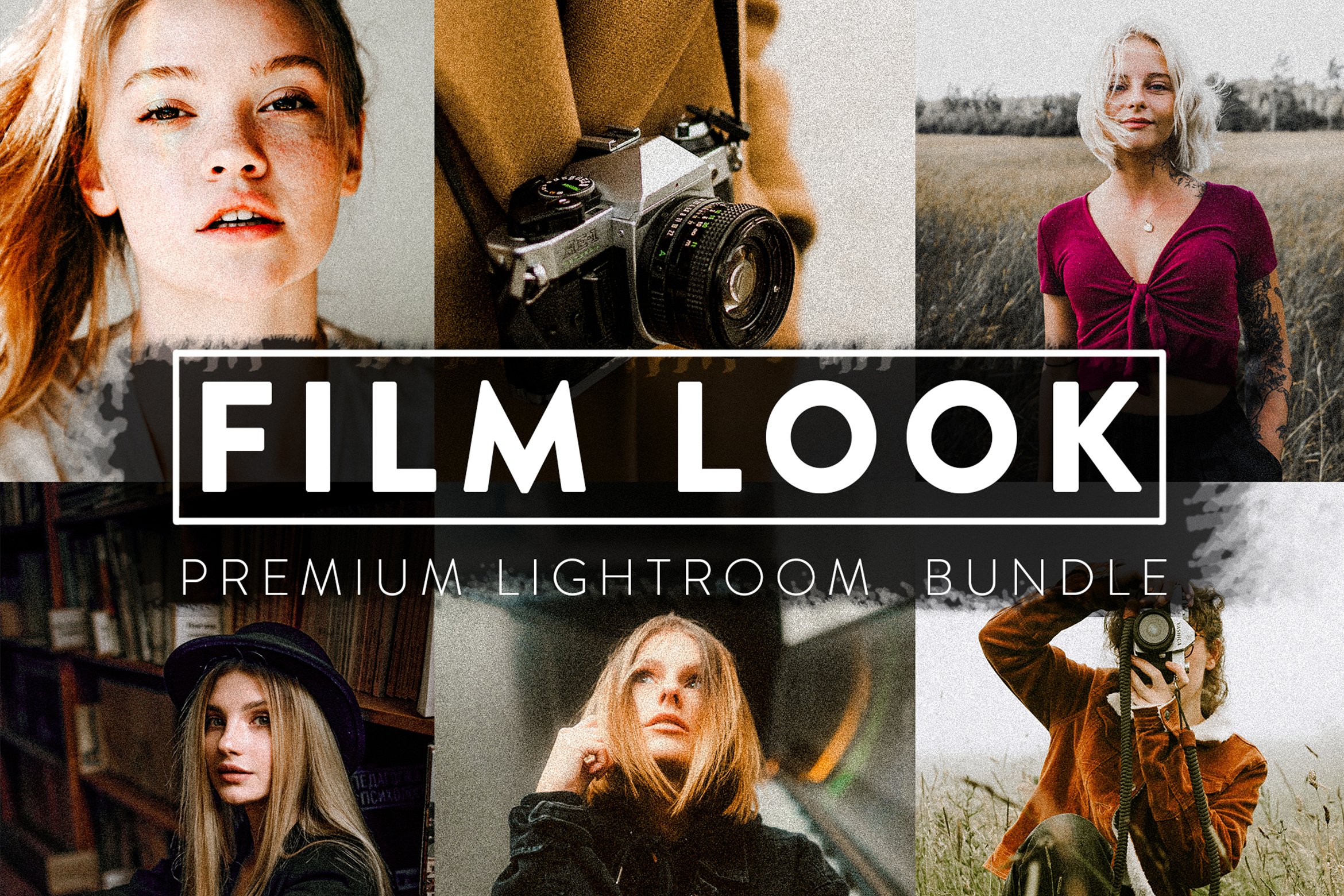 60 FILM LOOK BUNDLE Lightroom Presetcover image.