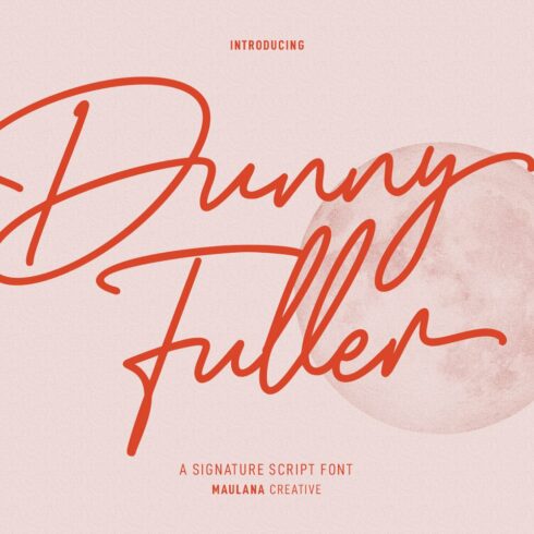 Dunny Fuller Signature Font cover image.