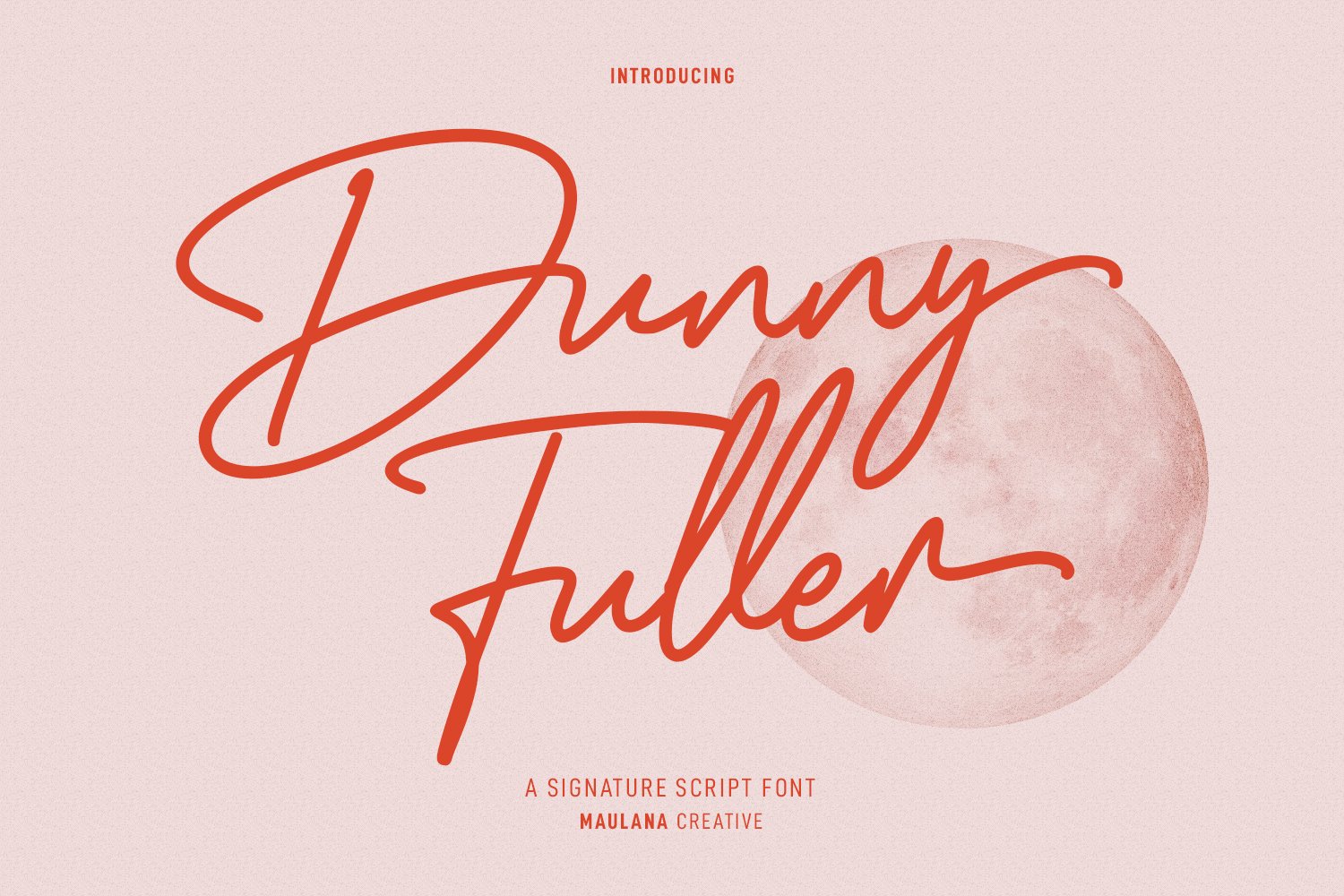 Dunny Fuller Signature Font cover image.