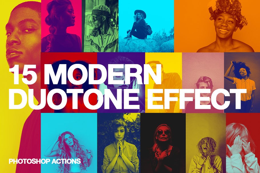 15 Modern Duotone Effect - Actionpreview image.