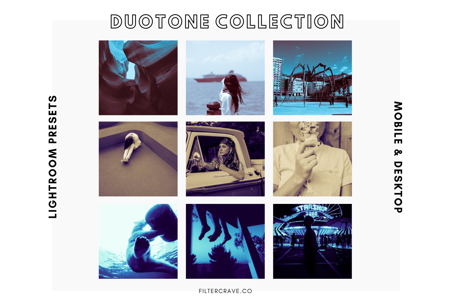 100+ Duotone Lightroom Presets Ipreview image.