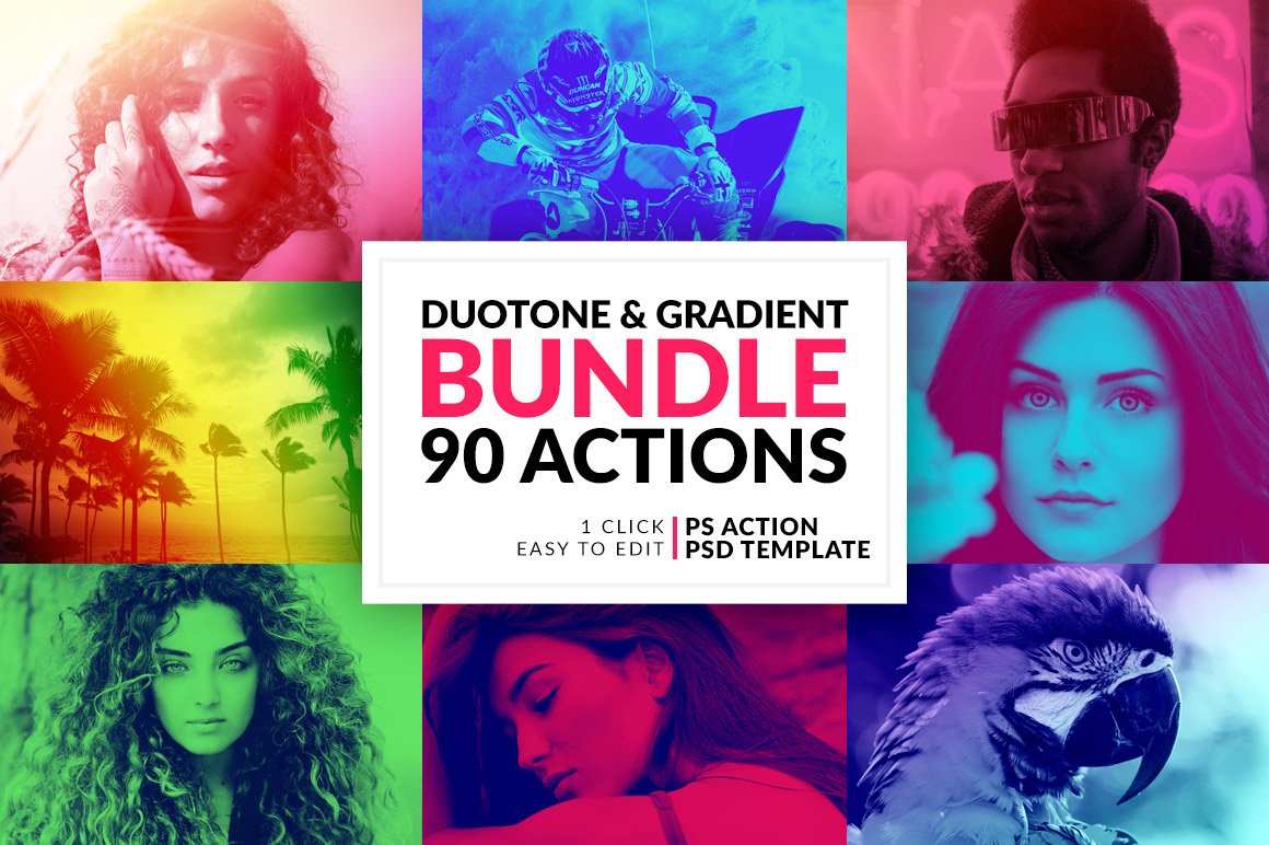 Duotone and Gradient Actions Bundlecover image.