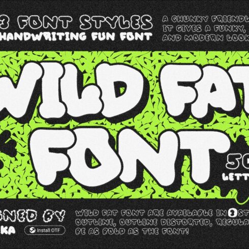 Wild Fat Font cover image.