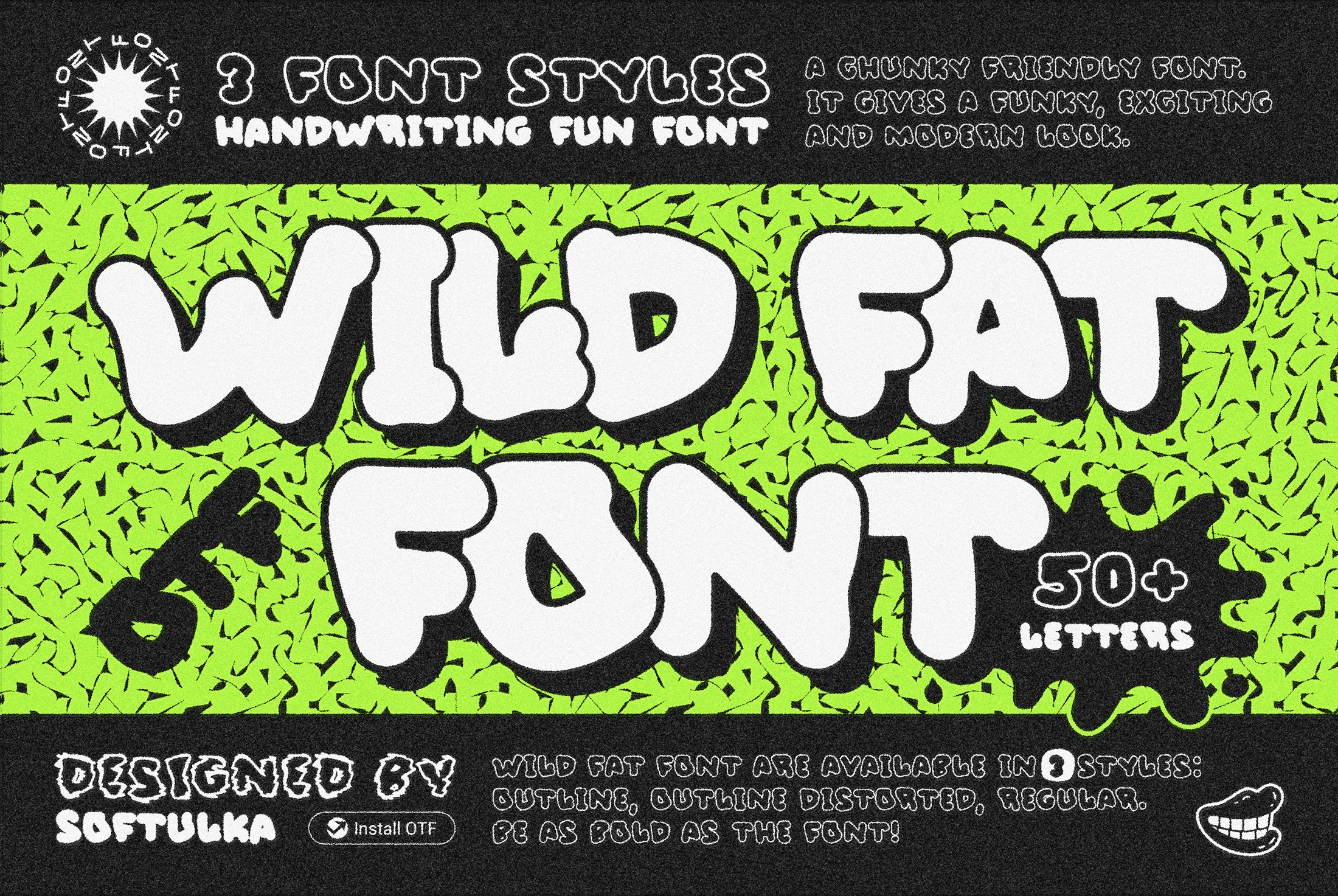 Wild Fat Font cover image.