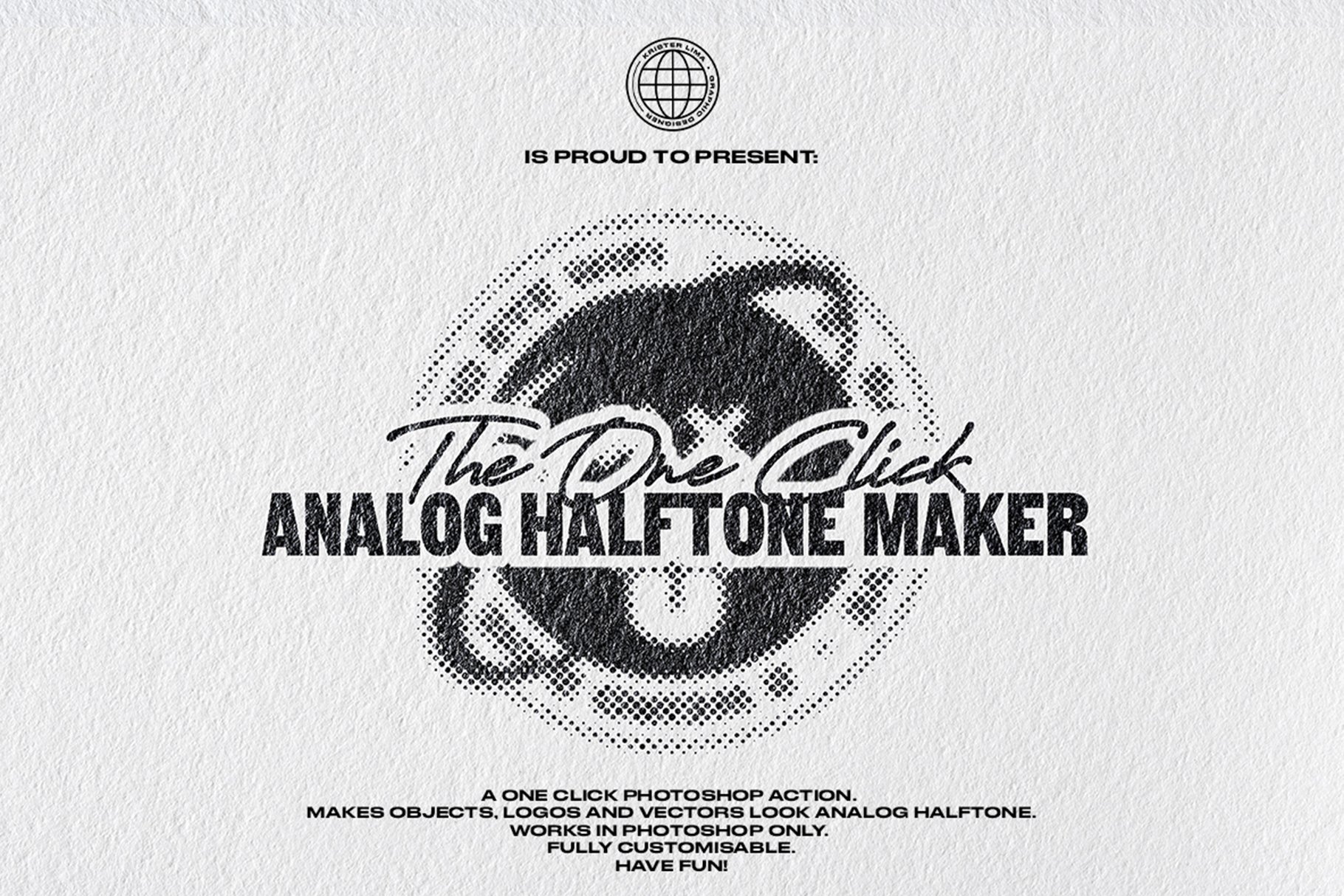 The One Click Analog Halftone Makercover image.