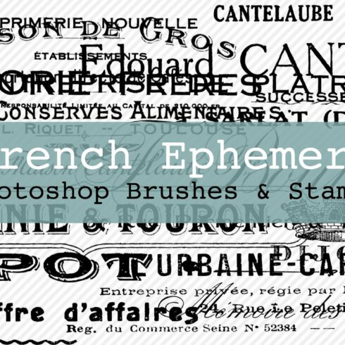 French Ephemera Brushes & Stamps 1cover image.