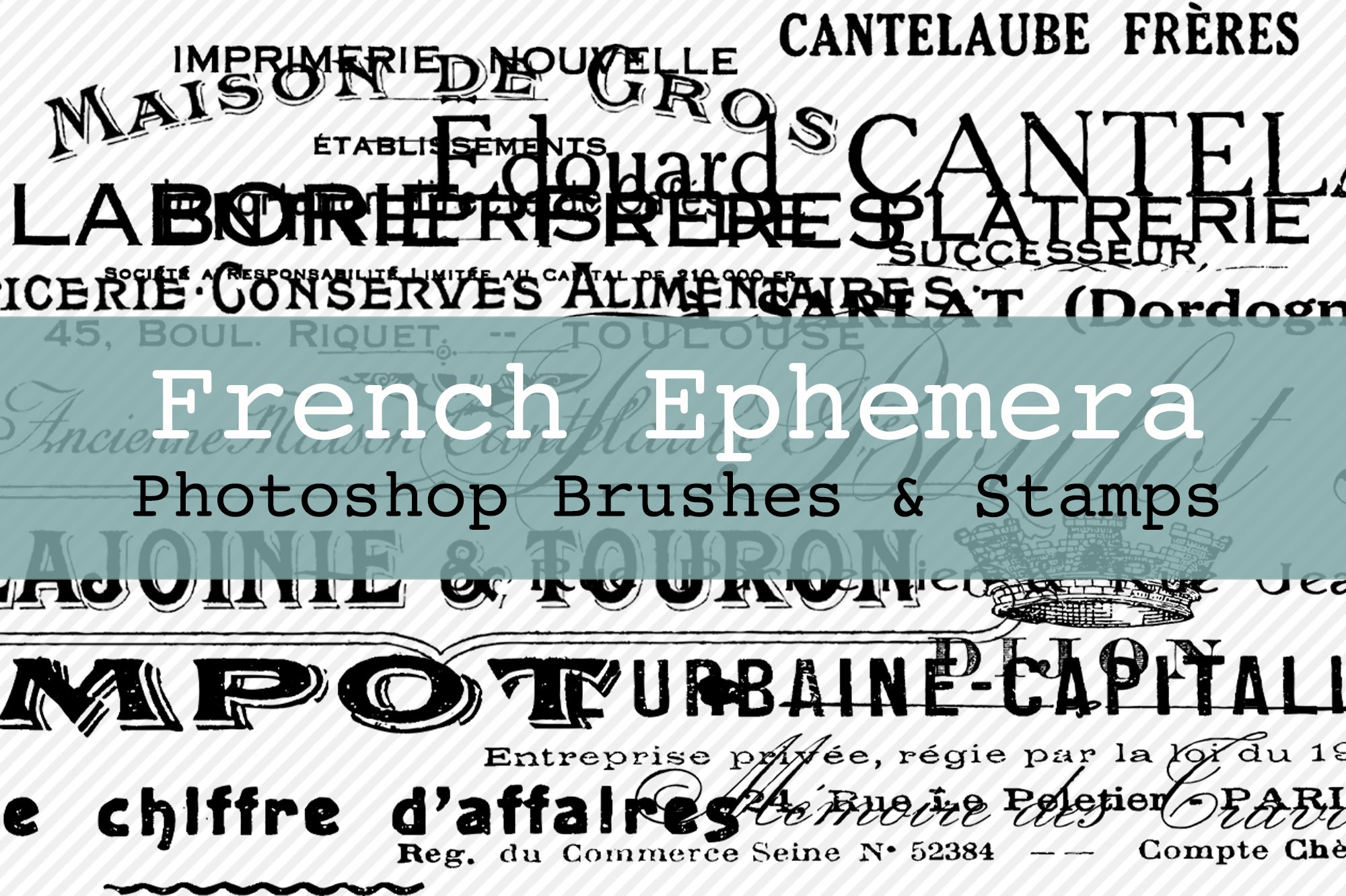 French Ephemera Brushes & Stamps 1cover image.