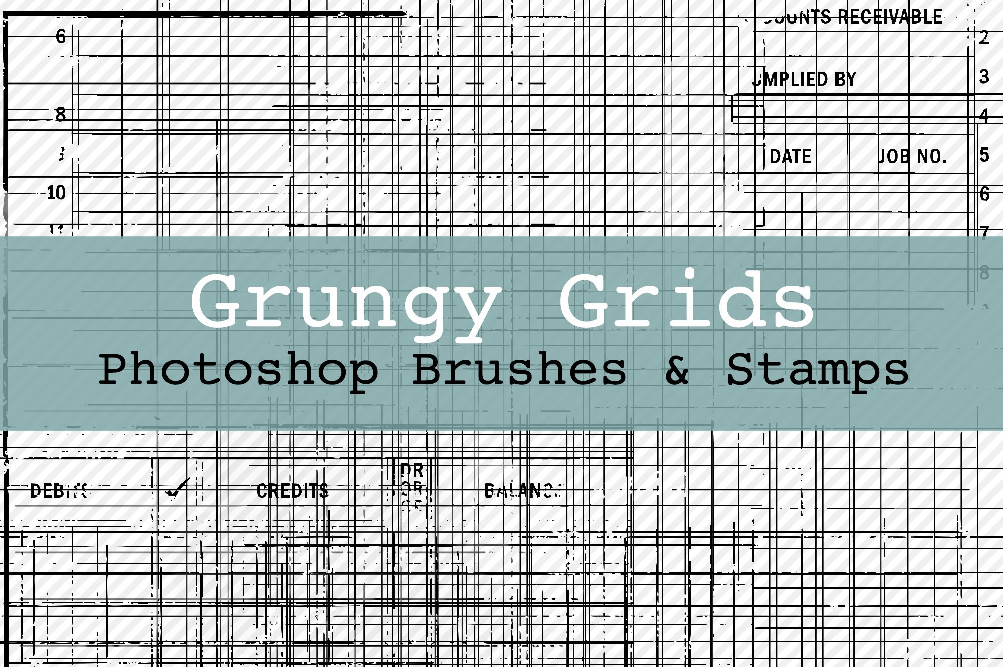 Grungy Grids PS Brushes & Stampscover image.